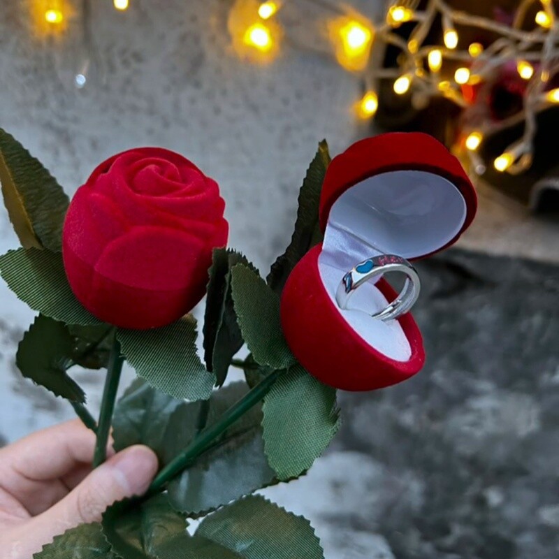 玫瑰花戒指盒母亲节礼物学生党实用送妈妈送婆婆小众创意高级感