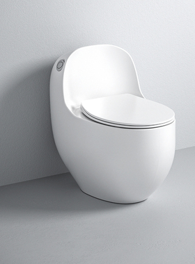 陶谷 新款小鸡蛋型马桶侧按式家用座便虹吸式节水座坐便器 60096