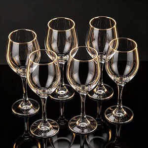 家用红酒杯6个套装透明玻璃