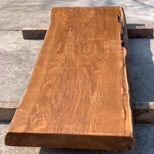 缅甸瓦城老柚木自然边整木独板大板阳台小茶几茶桌咖啡桌吧台板