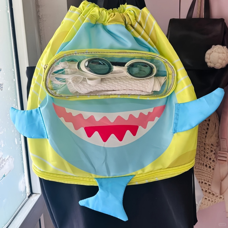 儿童游泳收纳洗漱包干湿分离运动包游泳包女防水双肩背包沙滩包男