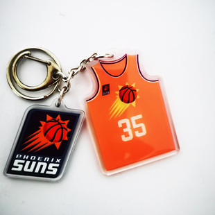 太阳队凯文杜兰特35号球衣球迷挂饰钥匙扣书包挂件礼物男保罗布克