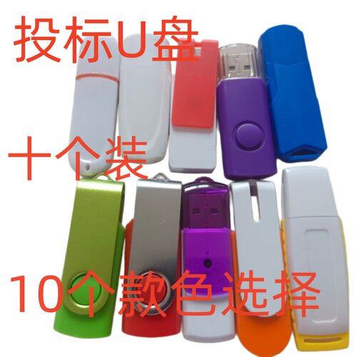 （10个装）小容量投标U盘 1gu盘2g 4g优盘刻字招标书专用8g U盘