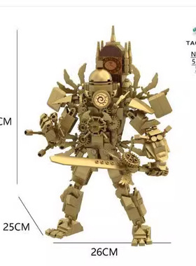 爆品Skibidi toole马桶人时钟人泰坦系列儿童玩具积木手办