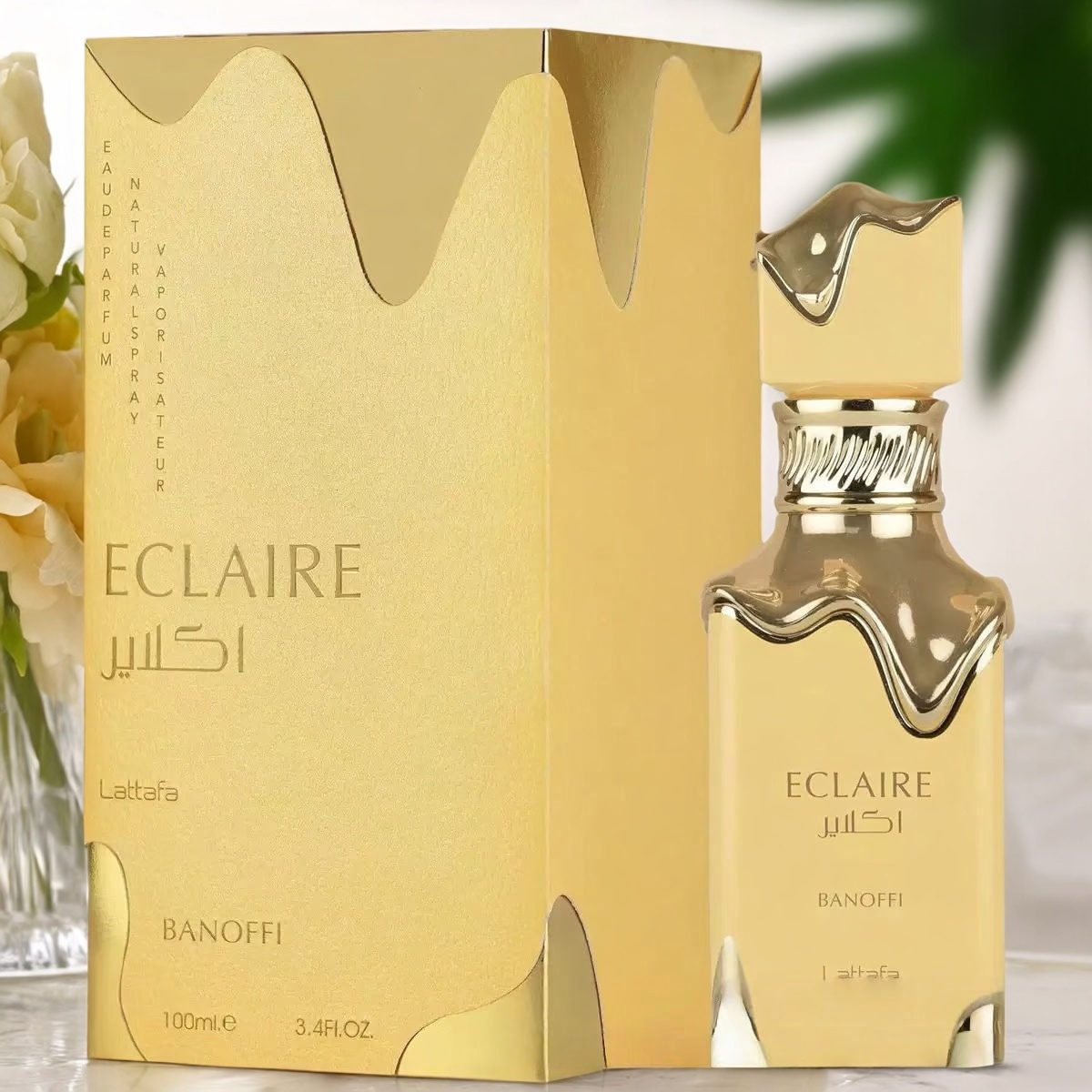 高品质跨境迪拜Lattafa Eclaire新款黄色奶油冰淇淋女士香水持久