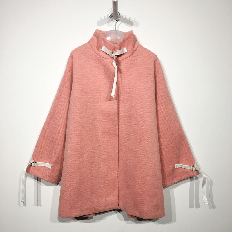 鱼系列 D94065 时尚长款毛呢外套品牌女装折扣颦,女装/女士精品,毛呢外套,淘宝优惠券,粉丝福利购,淘宝优惠卷