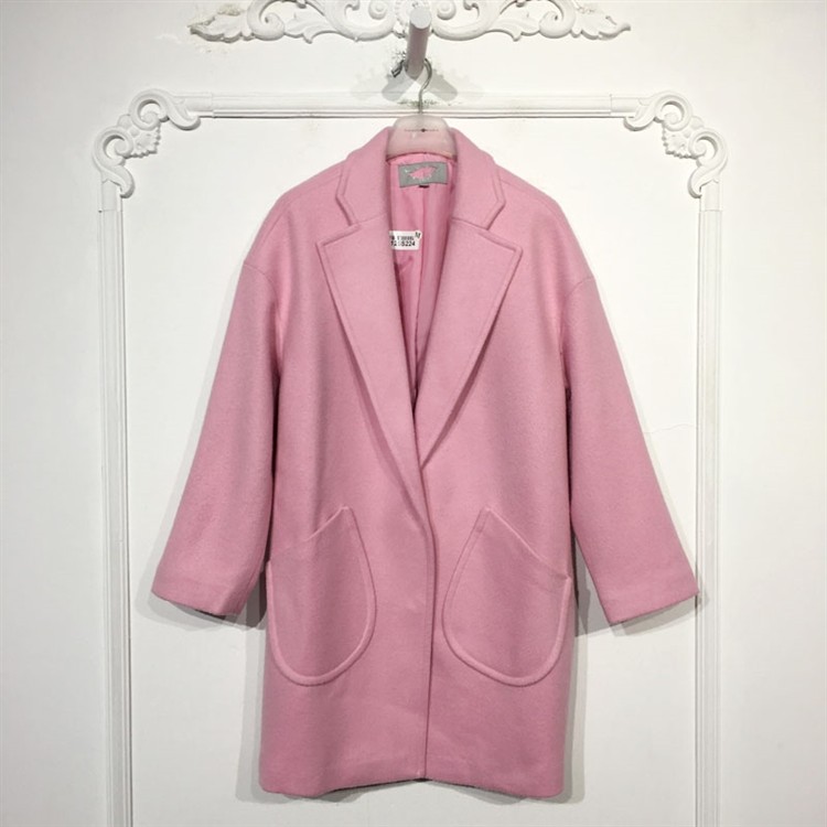 秋旗下F系列 8126S224 时尚毛呢外套品牌女装折扣颦