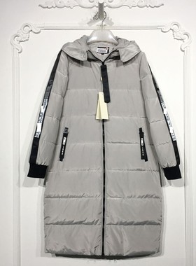 潮系列 8152S041 时尚长款羽绒服品牌女装折扣颦