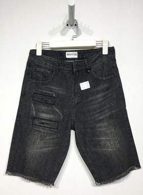 衣PTC系列  PF11728 时尚牛仔短裤品牌男装折扣