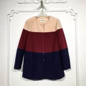 8025S139 时尚 中长款 芭L系列 毛呢外套品牌女装 折扣颦