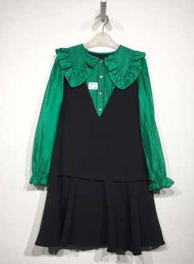 潮系列 D98666 时尚连衣裙品牌女装折扣颦