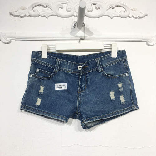 N系列 8047S110 时尚牛仔短裤品牌女装折扣颦