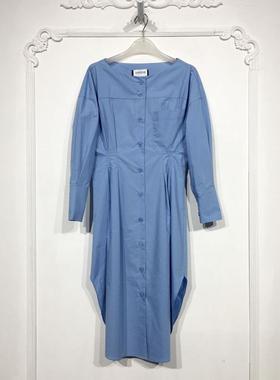 潮系列 D89218 时尚连衣裙品牌女装折扣颦