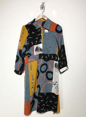 潮系列 Z01-A01387 时尚连衣裙品牌女装折扣颦