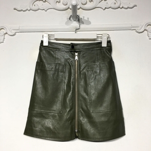 pu皮短裙品牌女装 时尚 折扣颦 8252S032 M系列