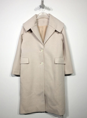 乔系列 D85998 时尚长款毛呢外套品牌女装折扣颦