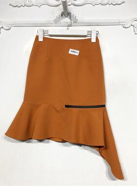 潮系列 D88911 时尚半身裙品牌女装折扣颦
