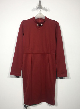 艾O系列 D88145 时尚连衣裙品牌女装折扣颦