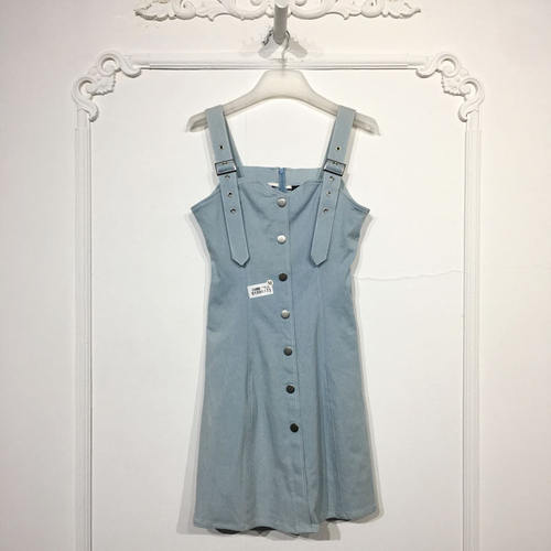 VM系列 8199S173 时尚牛仔连衣裙品牌女装折扣颦