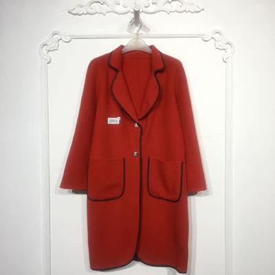 N系列 8151S128 时尚双面呢毛呢外套品牌女装折扣颦