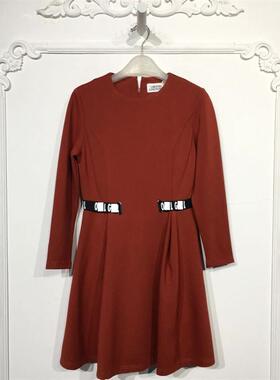 潮系列 8092S056 时尚连衣裙品牌女装折扣颦