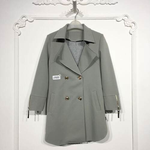 乔系列 8178S007 时尚风衣外套品牌女装折扣颦