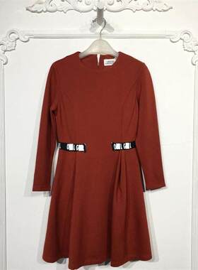 潮系列 8092S056 时尚连衣裙品牌女装折扣颦