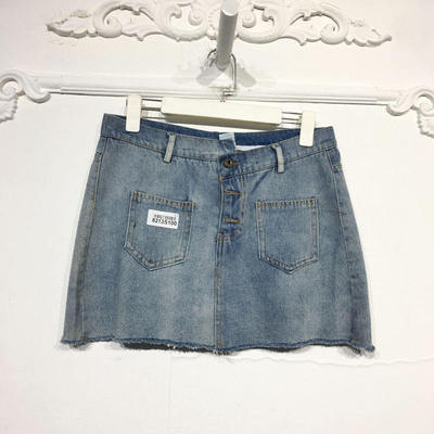 N系列 8213S100 时尚牛仔短裙品牌女装折扣颦