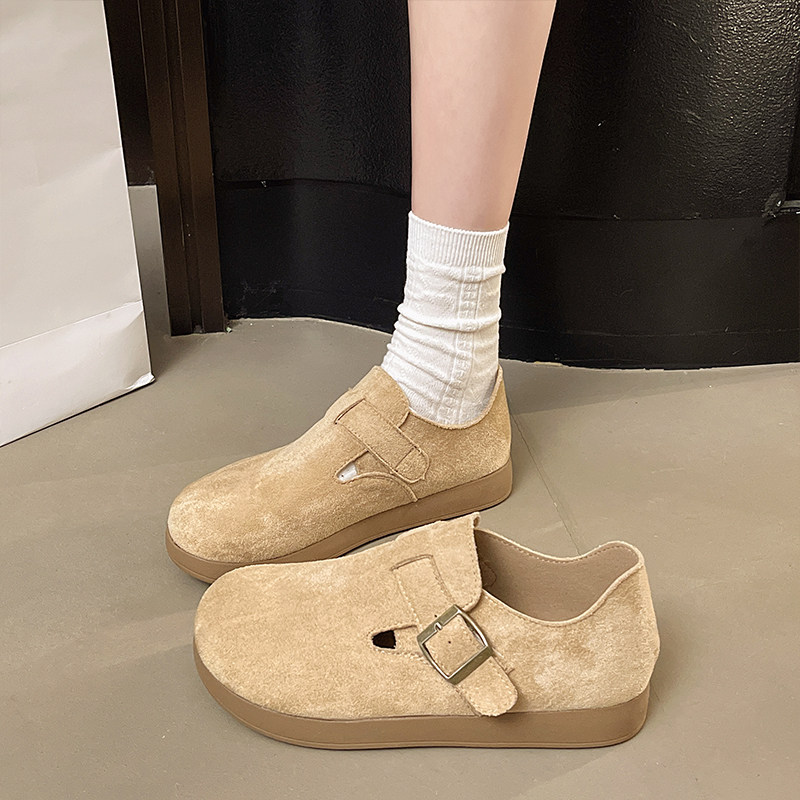 厚底全包勃肯鞋女2026早春季新款一脚蹬单鞋美拉德丑萌博肯豆豆鞋,女鞋,勃肯鞋/软木鞋,淘宝优惠券,粉丝福利购,淘宝优惠卷