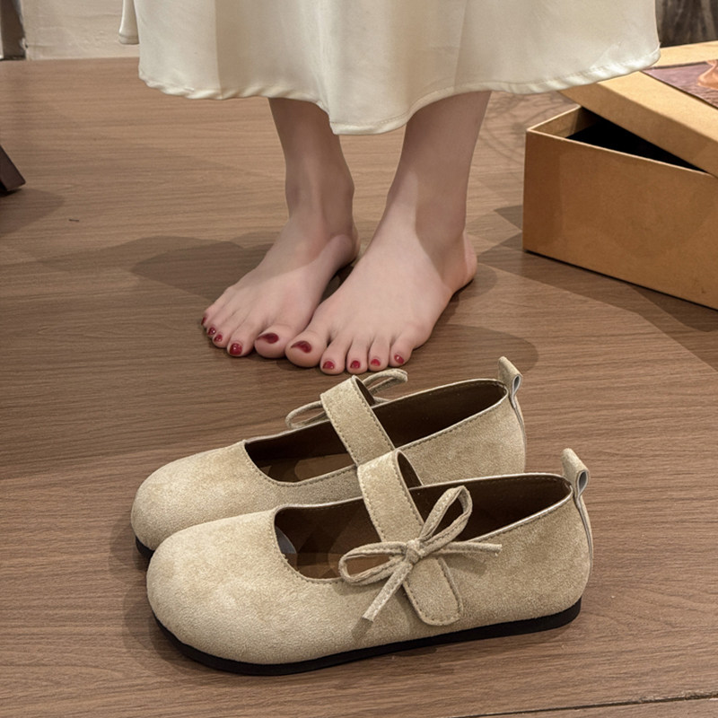 法式晚晚风玛丽珍单鞋女2026新款春季软平底芭蕾舞鞋配裙子勃肯鞋,女鞋,浅口单鞋,淘宝优惠券,粉丝福利购,淘宝优惠卷