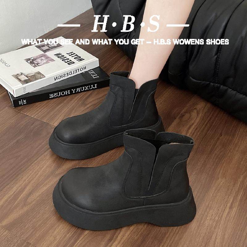 厚底增高切尔西靴女2025秋冬新款加绒短靴复古英伦大头马丁靴棉鞋,女鞋,马丁靴,淘宝优惠券,粉丝福利购,淘宝优惠卷