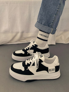 Обувь женщина весна Джи пинг толстая корка 2025 тонкие летние новый Взрпание Ins Tide черный дикий случайный движение новичок обувь