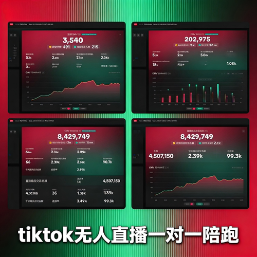 tiktok美区东南亚地区AI直播陪跑教学TK无人直播一对一陪跑