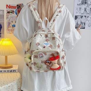 2025吧唧痛包二次元可爱小型百搭印花双肩包学生外出迷你卡通背包