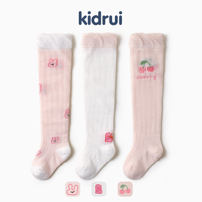 婴儿长筒袜夏季薄款纯棉