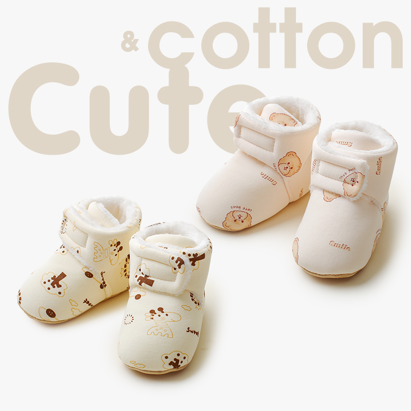 婴儿地板鞋秋冬防滑软底