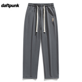 秋季 男女卫裤 日系潮牌纯色百搭直筒裤 ins宽松阔腿抽绳束脚休闲裤