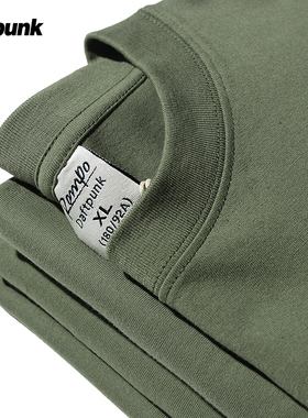 男女同款纯色t恤短袖宽松橄榄绿内搭打底衫百搭简约纯棉半袖体恤