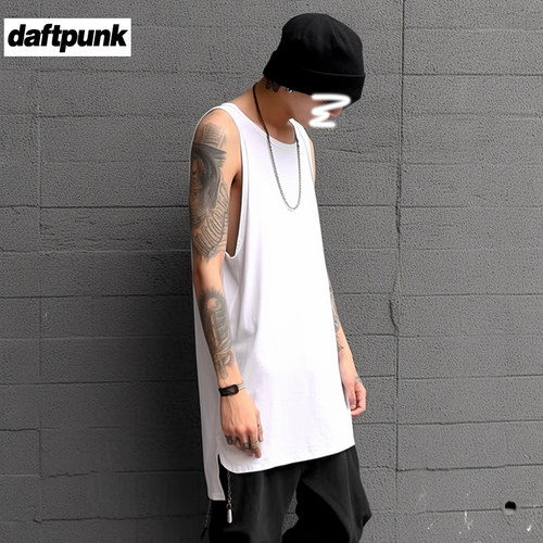 高街嘻哈打底宽松男背心