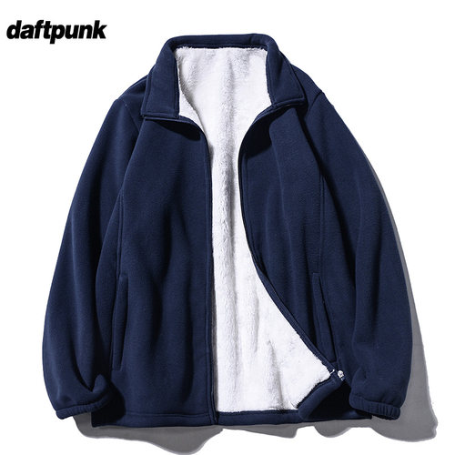 美式摇粒绒外套男冬季加绒加厚