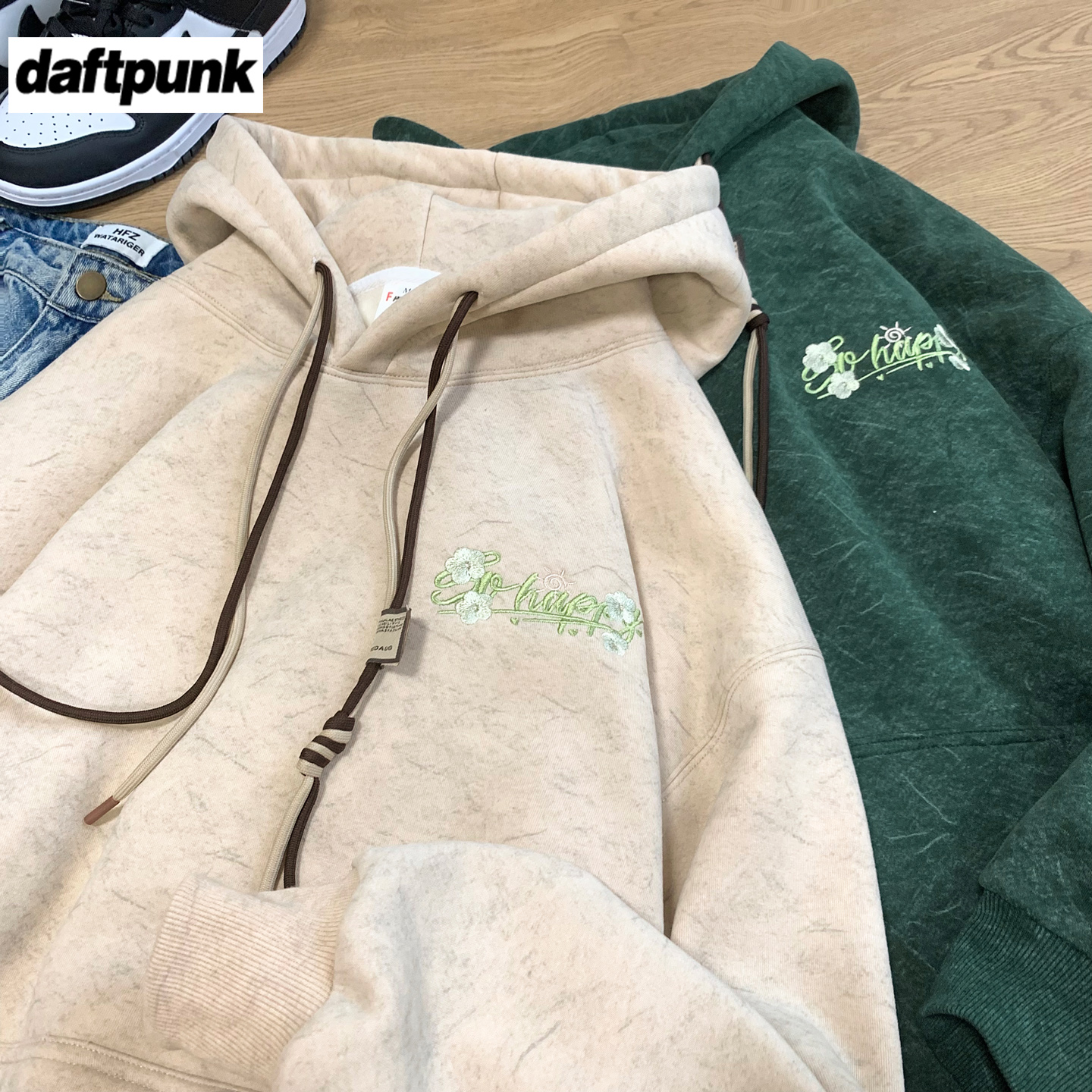 400G重磅加绒加厚连帽卫衣男女