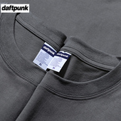 男女款 纯色纯棉基础圆领厚实打底衫 t恤男短袖 二本针240g重磅美式