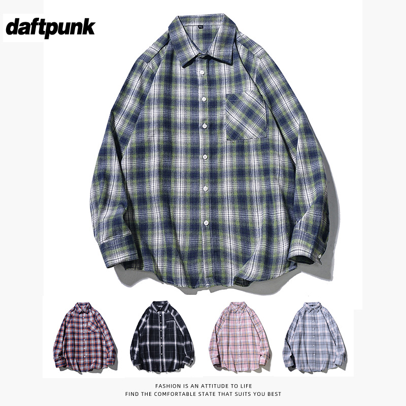 穿搭夏季格子衬衫法式上衣防晒衫