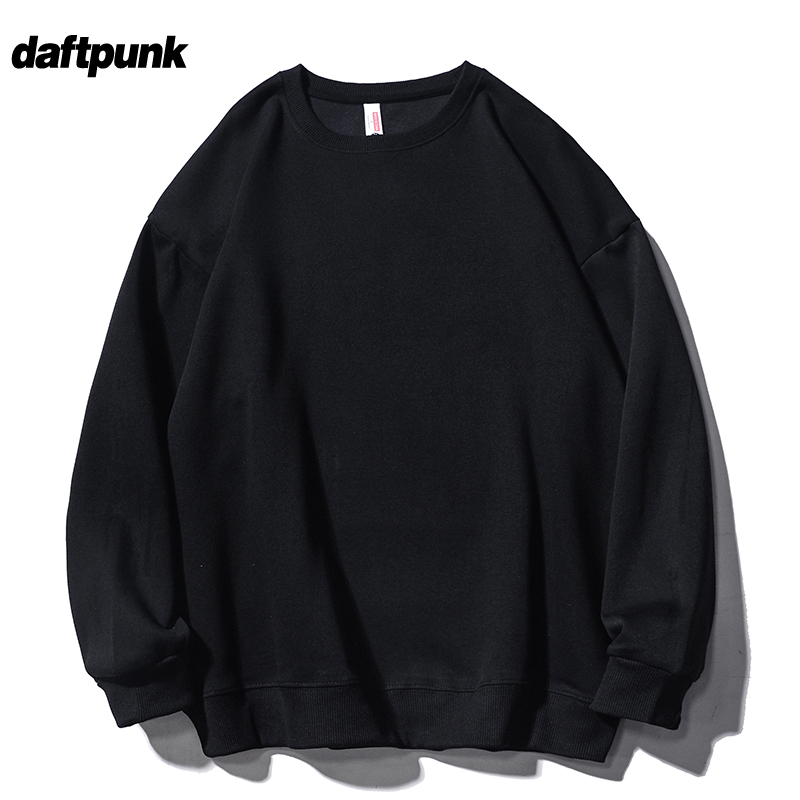 秋季新款320g重磅纯色圆领卫衣