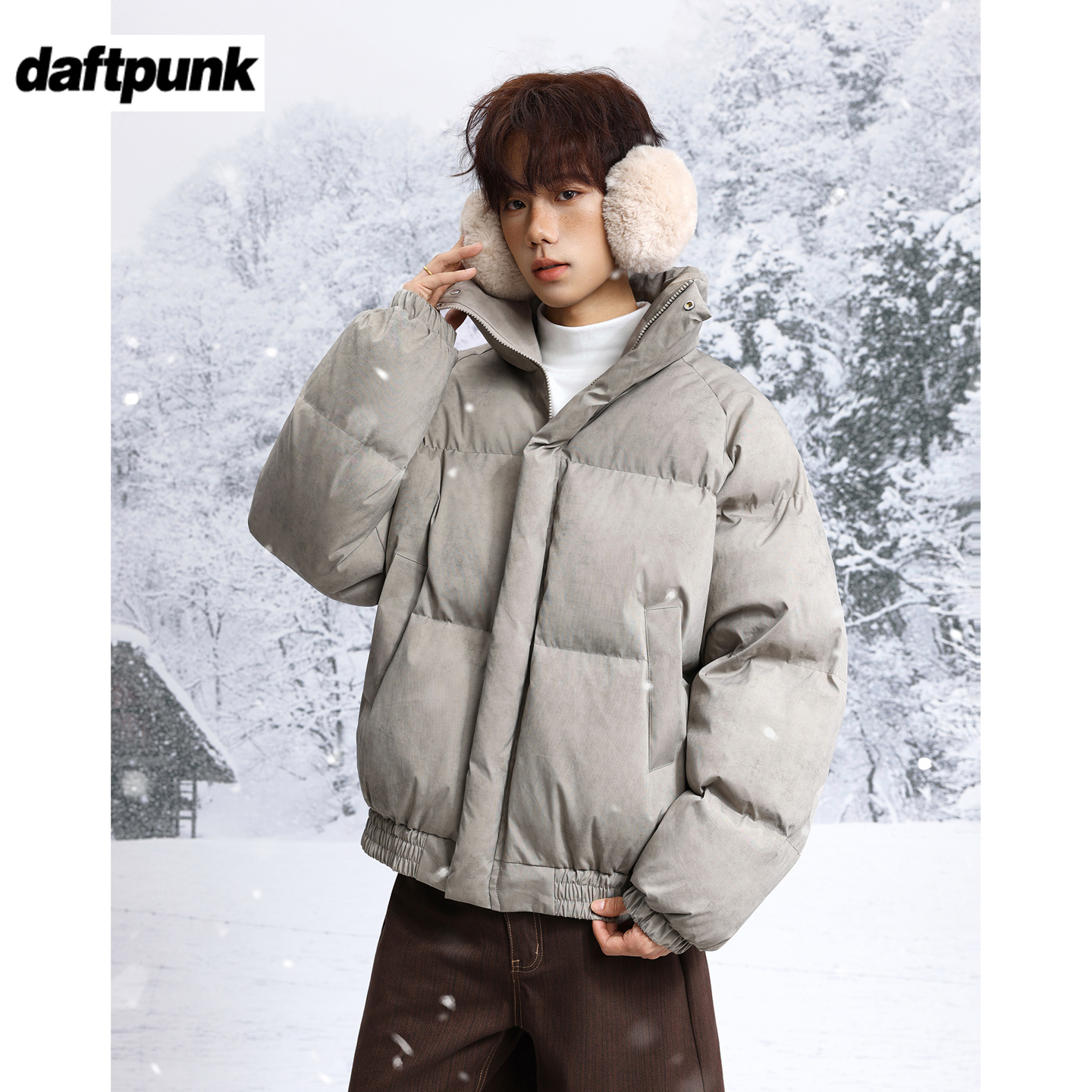 潮牌脏脏棉服立领加厚保暖面包服