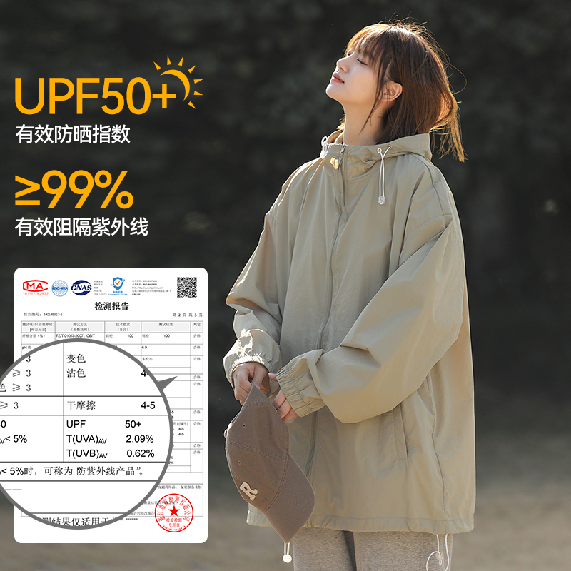 UPF50+冰丝速干轻薄透气防晒服