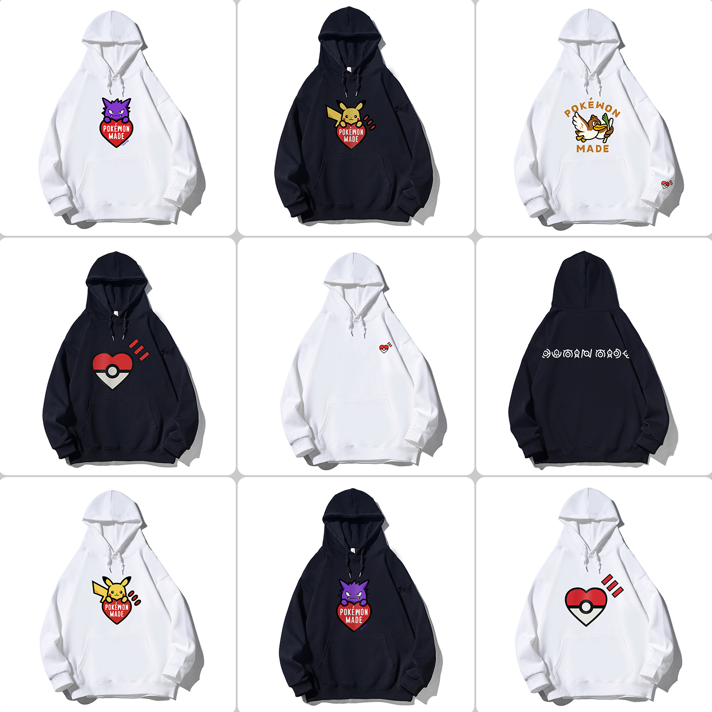 日系动漫联名卡通设计感连帽卫衣