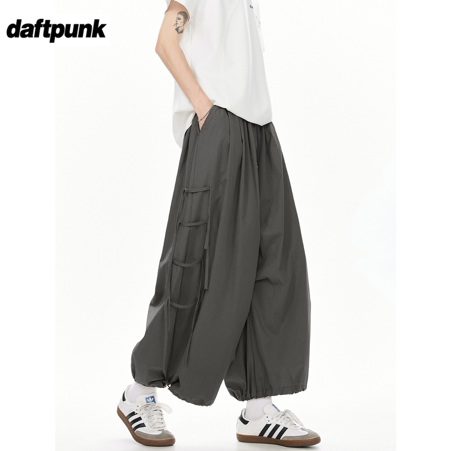 新中式山本裤男秋季薄款潮牌国风直筒休闲裤宽松阔腿灯笼九分裤子,男装,休闲裤,淘宝优惠券,粉丝福利购,淘宝优惠卷