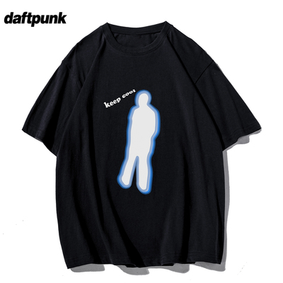 美式高街vibe创意人像街舞短袖男