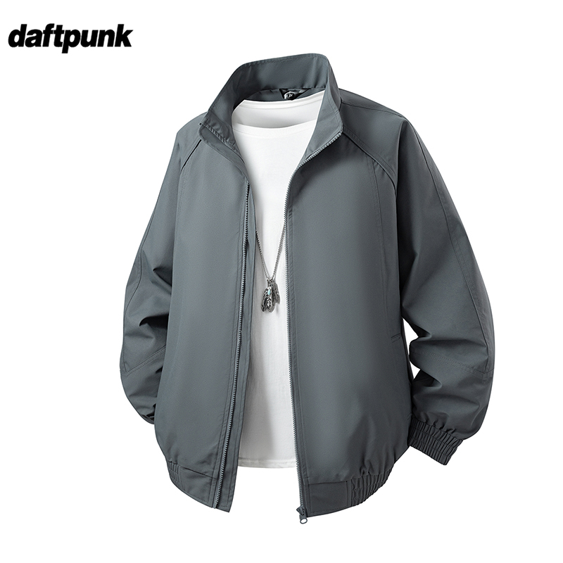 工装立领外套男休闲宽松夹克